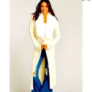 Lombardi Cardigan Duster in White by Show Me Your Mumu Brand New With Tags  XS